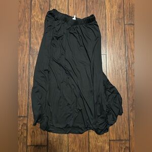 Black Maxi Skirt With Pockets